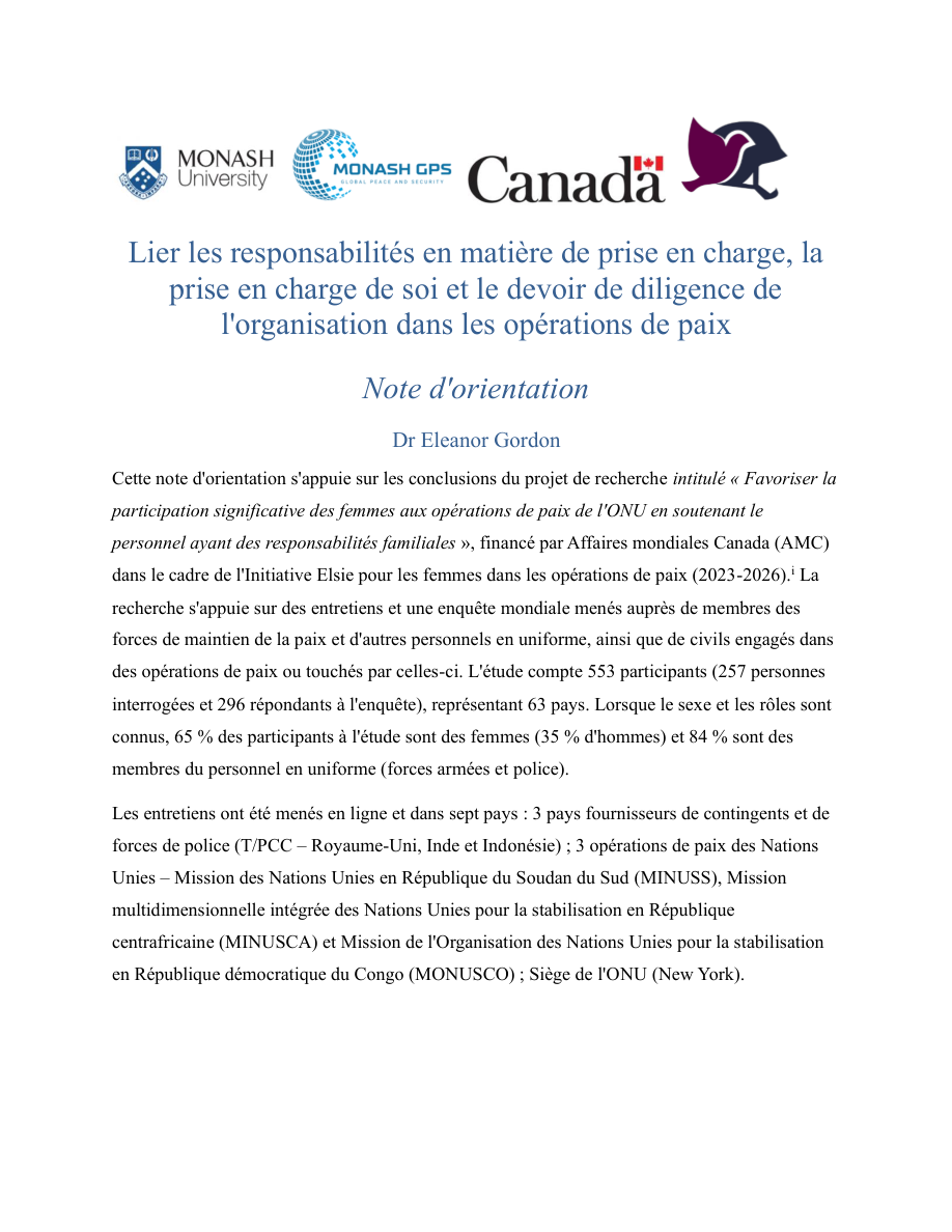 Devoir de diligence — Français